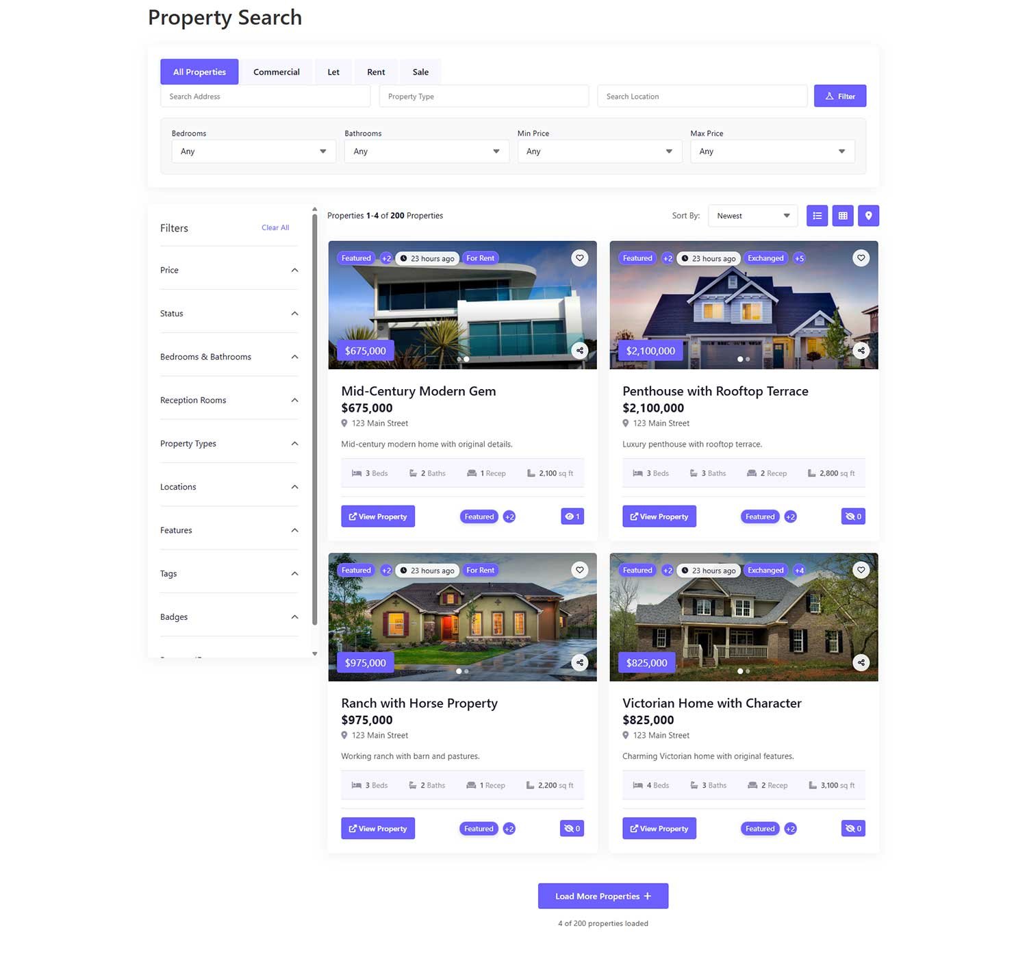 Advanced Property Search & Smart Filters