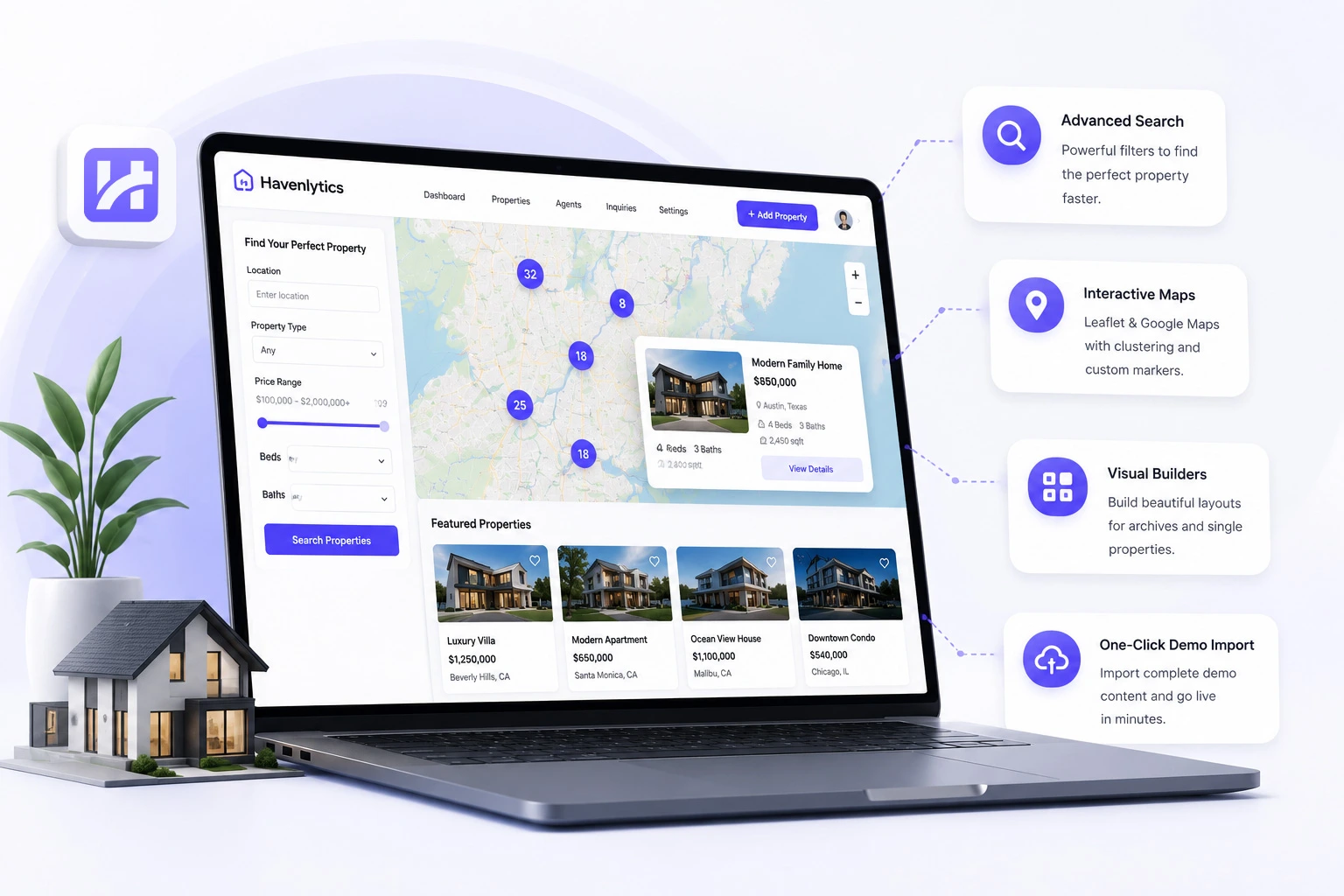 Havenlytics team building a modern WordPress real estate platform