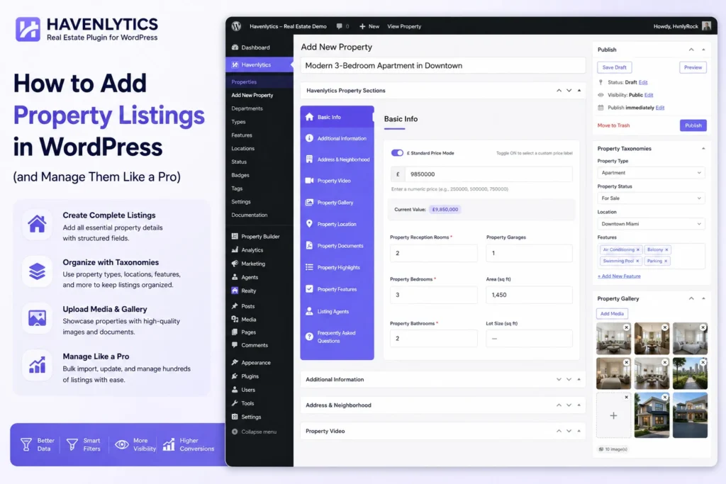 How to Add Property Listings in WordPress: The Complete Guide